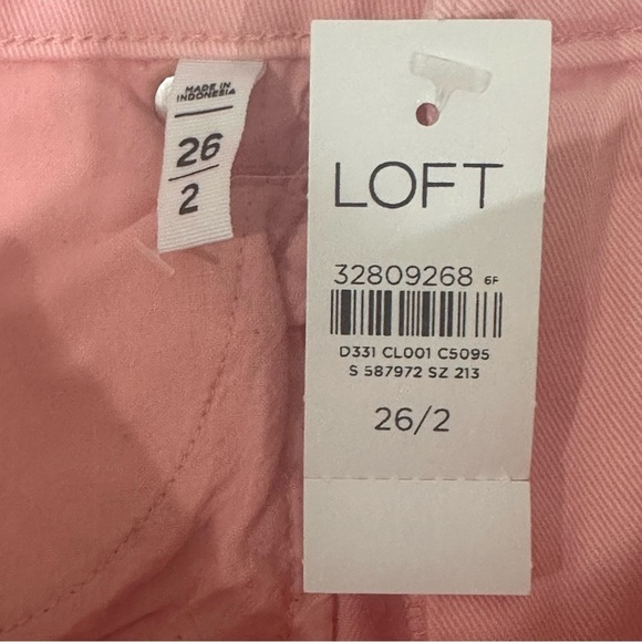Loft High Rise Skinny Jeans Pink Curvy Fit - Picture 6 of 7